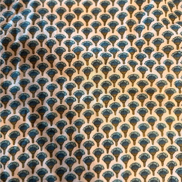 NWT BIBA Kurta Tunic Dress Women Sz 38 Blue Green Floral Print V Neck 1 Piece - Picture 12 of 15